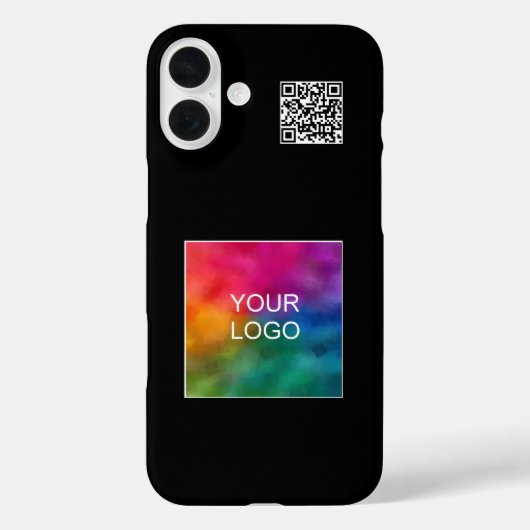 Elegante QR-code Upload uw eigen Logo Custom Case-Mate iPhone Case (Achterkant)