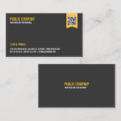 Elegante QR-code voor bedrijven Visitekaartje (Voorkant / Achterkant)