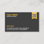 Elegante QR-code voor bedrijven Visitekaartje (Voorkant)