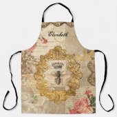 Elegante Queen Bee Decoupage Schort (Voorkant)