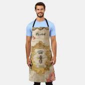 Elegante Queen Bee Decoupage Schort (Gedragen)