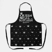 Elegante Queen Crown Chic Patroon Queen Keuken Schort (Voorkant)