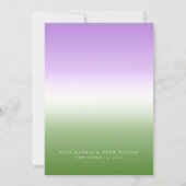 Elegante Queer Pride Bruiloft  Kaart (Achterkant)