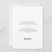 Elegante Quieres ser mi padrino voorstelkaart Kaart (Achterkant)