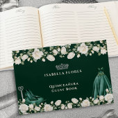 Elegante Quinceanera Bloemenprinses jurk groen Gastenboek