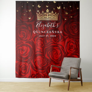 Elegante Quinceanera Foto Achtergrond Wandtapijten Wandkleed