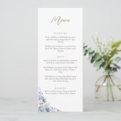 Elegante Quinceanera Gold Tiara Floral menu (Staand voorkant)