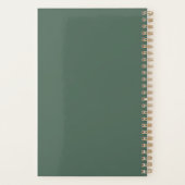 Elegante Quinceanera groen 15e verjaardag Planner (Achterkant)