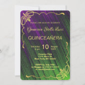 Elegante Quinceañera Party uitnodiging (Voorkant)