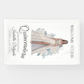 Elegante Quinceanera Princess Diamond Glitter Gown Spandoek (Horizontaal)