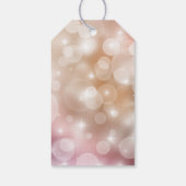 Elegante Quinceañera Roze Blush Favor  Cadeaulabel (Achterkant)