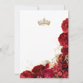 Elegante Quinceanera Uitnodiging (Achterkant)