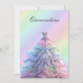 Elegante Quinceanera Uitnodiging (Achterkant)