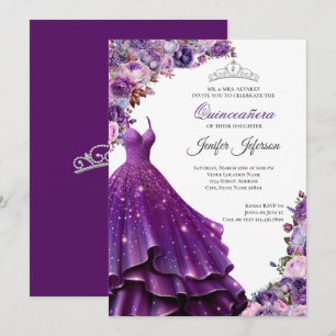 Elegante Quinceanera Uitnodiging