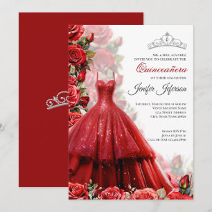 Elegante Quinceanera Uitnodiging