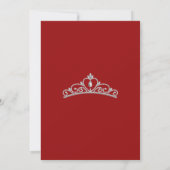 Elegante Quinceanera Uitnodiging (Achterkant)