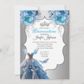 Elegante Quinceanera Uitnodiging (Voorkant)