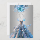 Elegante Quinceanera Uitnodiging (Achterkant)