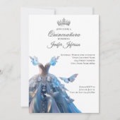 Elegante Quinceanera Uitnodiging (Voorkant)
