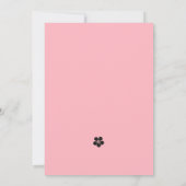 Elegante Quinceañera Zwart en Roze Kaart (Achterkant)