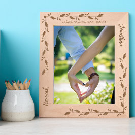 Elegante Quote Custom paar Fotonaam Liefde Gegraveerde Lijstjes