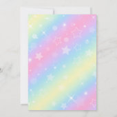 Elegante Rainbow Floral Small Business Client Bedankkaart (Achterkant)