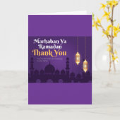 Elegante Ramadan-groeten- Goud Ramadan Kareem Kaart (Gele Bloem)