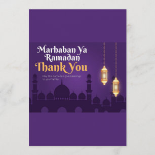 Elegante Ramadan Groeten - Goud Ramadan Kareem Kaart