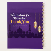 Elegante Ramadan-groeten - Goud Ramadan Kareem Planner (Achterkant)