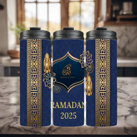 Elegante Ramadan Kareem 2025 Thermosbeker