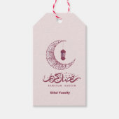 Elegante Ramadan Kareem Aanpassen Cadeaulabel (Voorkant)
