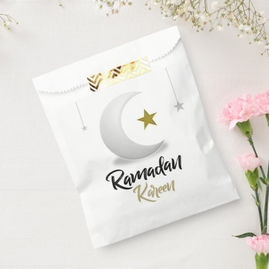 Elegante Ramadan Kareem Halve Maan Ontwerp Islamit Bedankzakje (Gezegeld)