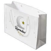 Elegante Ramadan Kareem Halve Maan Ontwerp Islamit Groot Cadeauzakje (Achterkant Gekanteld)