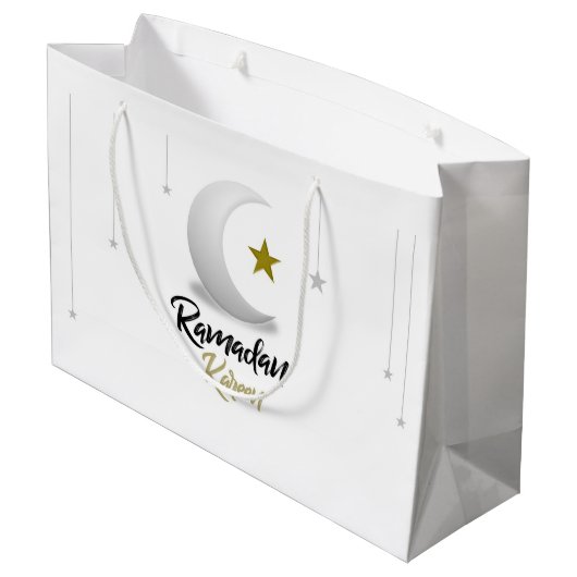 Elegante Ramadan Kareem Halve Maan Ontwerp Islamit Groot Cadeauzakje (Achterkant Gekanteld)