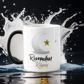 Elegante Ramadan Kareem Halve Maan Ontwerp Islamit Magische Mok