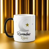 Elegante Ramadan Kareem Halve Maan Ontwerp Islamit Magische Mok