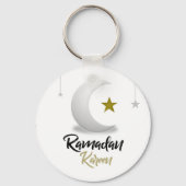 Elegante Ramadan Kareem Halve Maan Ontwerp Islamit Sleutelhanger (Achterkant)