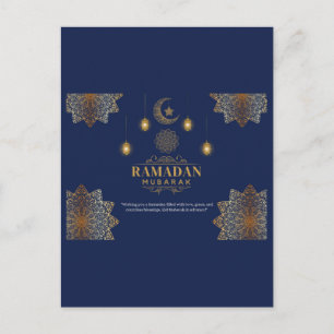 Elegante Ramadan-lantaarn groet Briefkaart