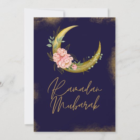 Elegante Ramadan Mubarak Kaart (Voorkant)