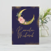 Elegante Ramadan Mubarak Kaart (Staand voorkant)