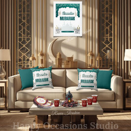 Elegante Ramadan Mubarak Worpillow Kussen