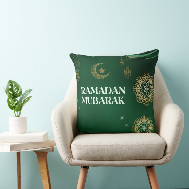 Elegante Ramadan Mubarak Worpillow Kussen (Stoel)