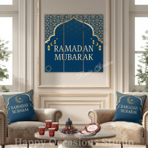 Elegante Ramadan Mubarak Worpkussen Kussen