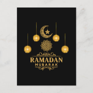 Elegante Ramadan-nachten - Eid Mubarak 2024-vakant Briefkaart