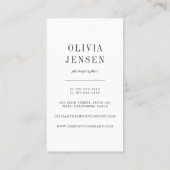 Elegante rand | Fotograaf QR Code Verticaal Visitekaartje (Achterkant)