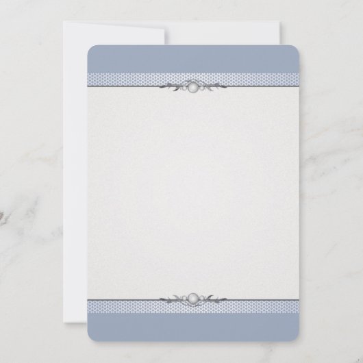 Elegante rand trouwfeest uitnodiging (Achterkant)