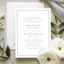Elegante randen salie groen minimalistische bruilo