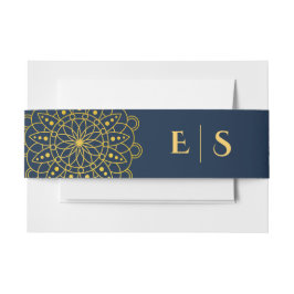 Elegante Rangoli Indiase bruiloft Uitnodigingen Wikkel