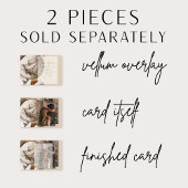 Elegante Real Vellum Overlay Modern 4 foto bruilof Kaart