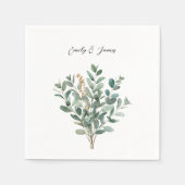 Elegante receptie Tafel Trouwpapier servetten (Voorkant)